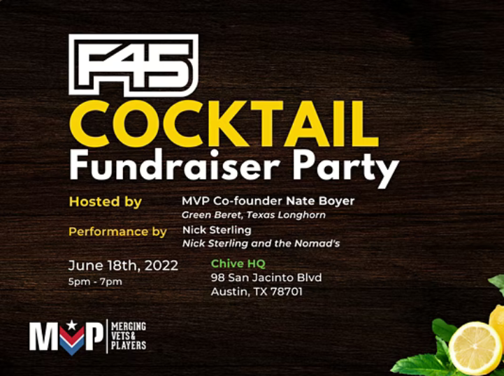 F45 fundraiser cocktail party